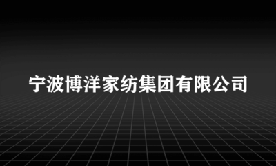 宁波博洋家纺集团